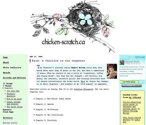 Chicken Scratch Writers Blog